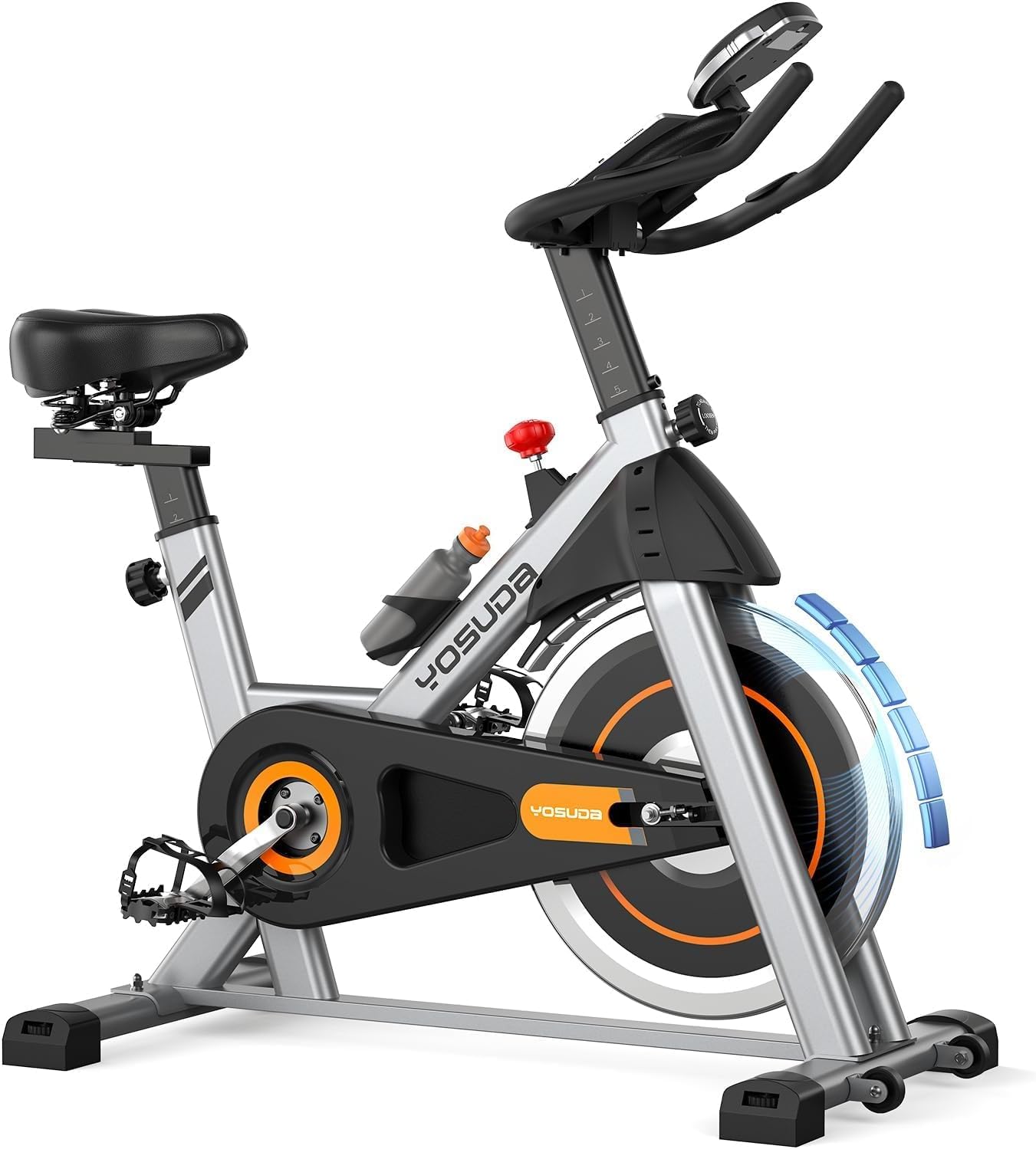 YOSUDA Ergometer Heimtrainer Fahrrad – Magnetwiderstand, App, LCD, Tablet-Halter, leise, höhenverstellbar