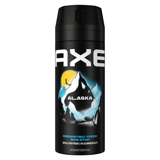 Axe Bodyspray Alaska Deo ohne Aluminium sorgt 48 Stunden lang für effektiven Schutz vor Körpergeruch 150 ml