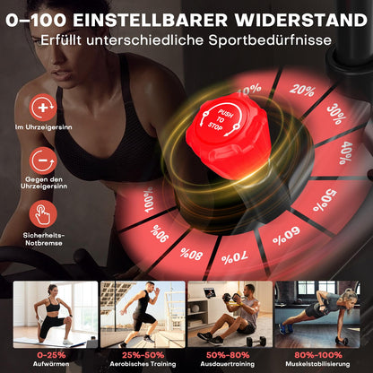 DMASUN Ergometer Heimtrainer Fahrrad 2026 – Magnetwiderstand, leise, Kardio, Indoor Bike, bis 160kg