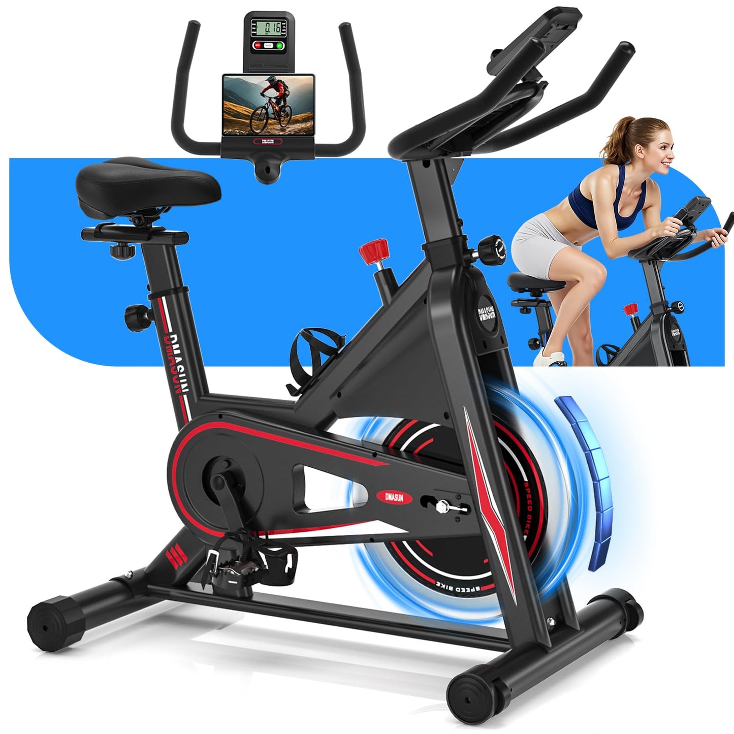 DMASUN Ergometer Heimtrainer Fahrrad 2026 – Magnetwiderstand, leise, Kardio, Indoor Bike, bis 160kg