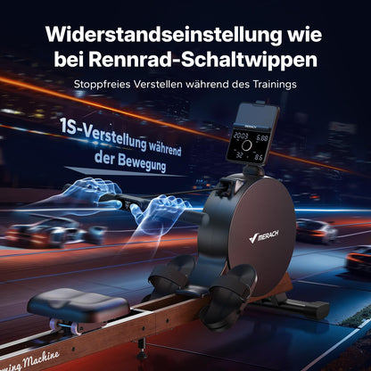 MERACH Rudergerät R7 klappbar – 60kg Magnetwiderstand, automatisch, LED/HD-Bildschirm, leise