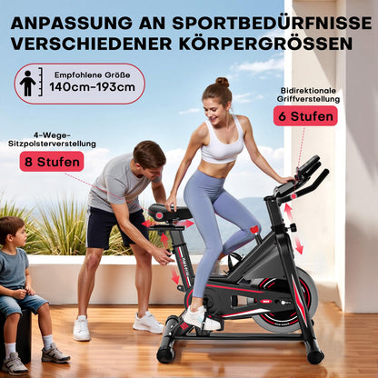 DMASUN Ergometer Heimtrainer Fahrrad 2026 – Magnetwiderstand, leise, Kardio, Indoor Bike, bis 160kg