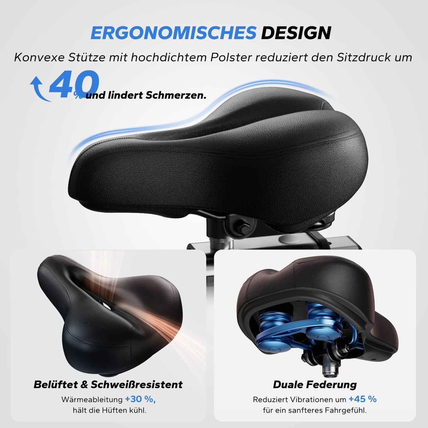 MERACH Heimtrainer Fahrrad – Magnetwiderstand, bequemer Sitz, App, Tablet-Halter, leise, bis 136kg