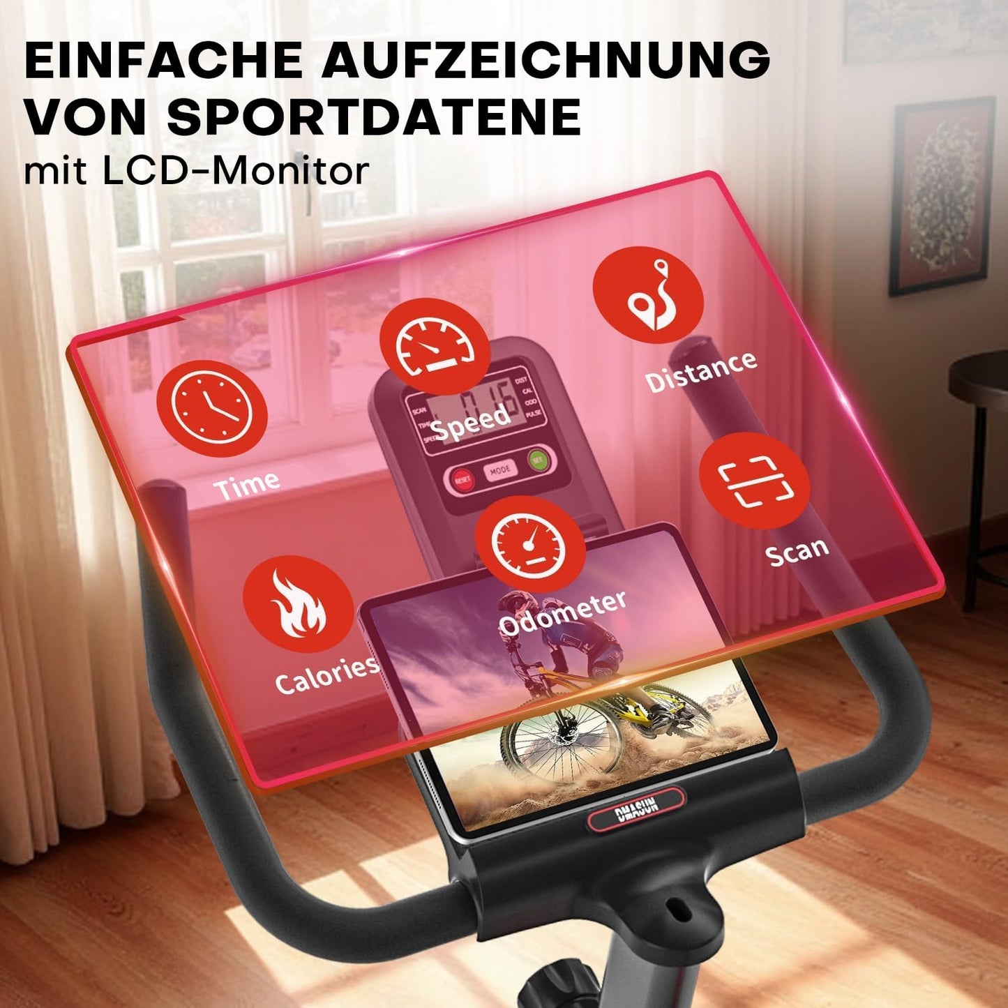 DMASUN Ergometer Heimtrainer Fahrrad 2026 – Magnetwiderstand, leise, Kardio, Indoor Bike, bis 160kg