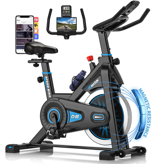 DMASUN Ergometer Heimtrainer Fahrrad – Magnetwiderstand, App, LCD, leise, stabil, bis 180kg