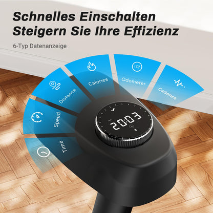 MERACH Heimtrainer Fahrrad – verstellbarer Widerstand, App, LCD, leise, Kardio, bis 136kg