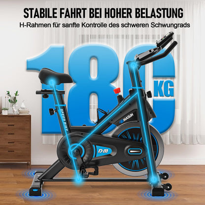 DMASUN Ergometer Heimtrainer Fahrrad – Magnetwiderstand, App, LCD, leise, stabil, bis 180kg